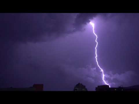 A thunderstorm during the month of May in Phuket