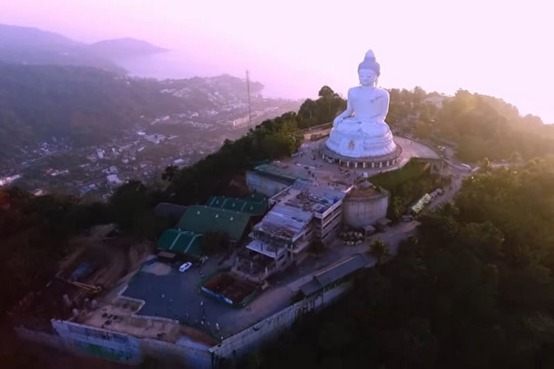 The 45-metre tall Buddha statue at the Phuket Big Buddha Temple-1