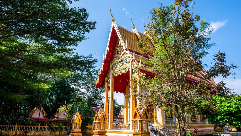 The Wat Phra Thong or Golden Buddha Image Temple of Phuket