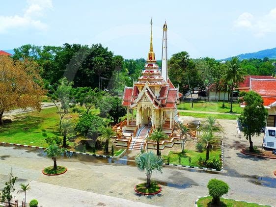 The 60-metre tall Chedi at Wat Chalong