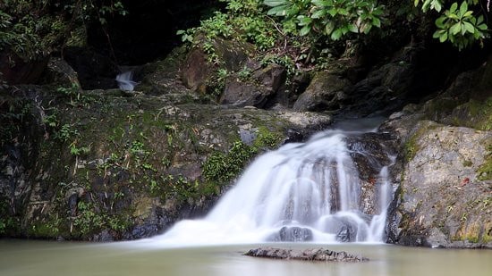 The Raman waterfall in the Phang Nga Town