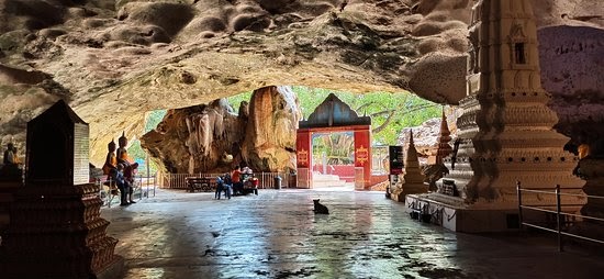 The inside of the Cave temple in Phuket