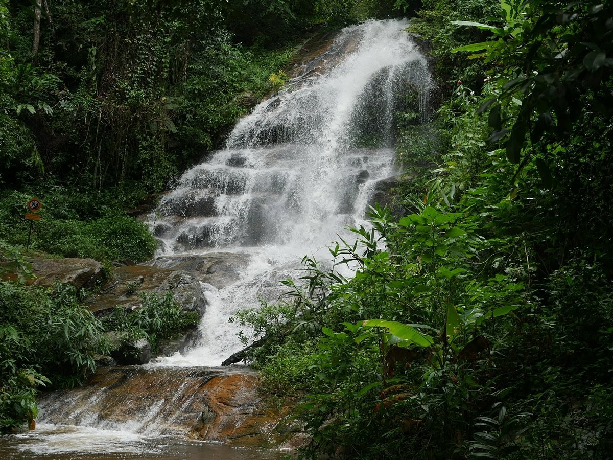 The Huay Kaew Waterfall in Chiang Mai During Wet Season