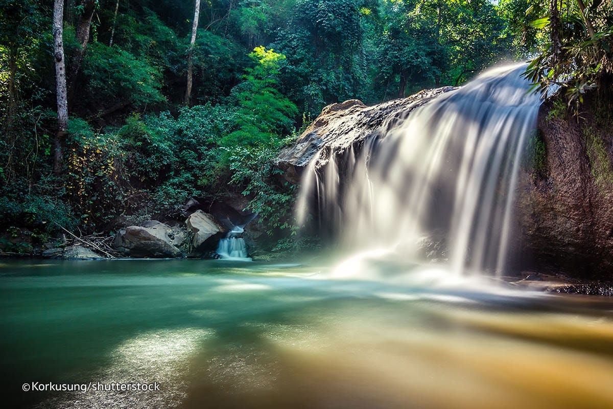 The Mae Sae Waterfall in Chiang Mai, Thailand