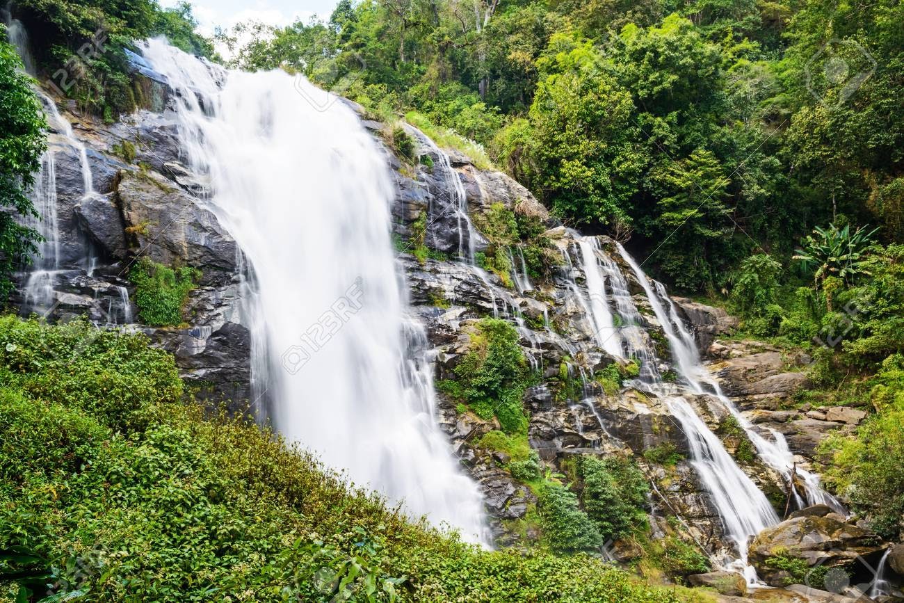 The Wachirathan Waterfall of Chiang Mai