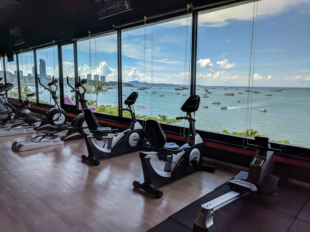 The breathtaking view from Coco Fitness Gym