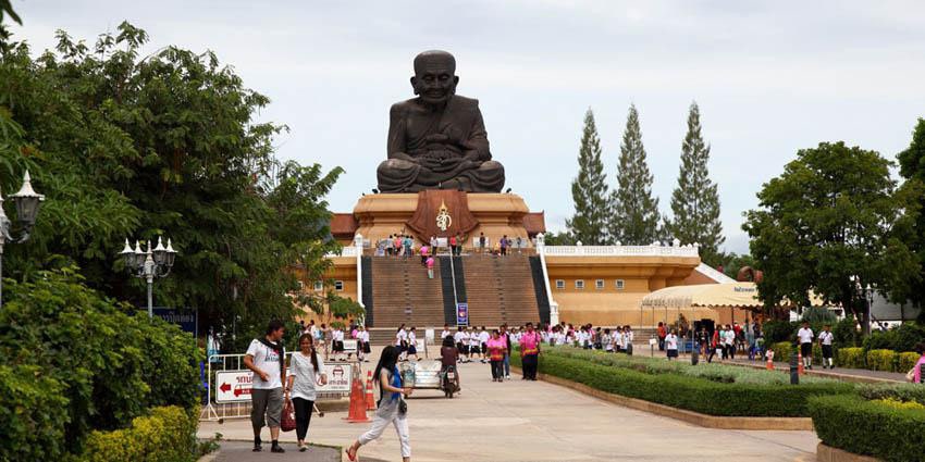 The 39.4 feet tall statue of Buddha at Wat Huay Mongkol