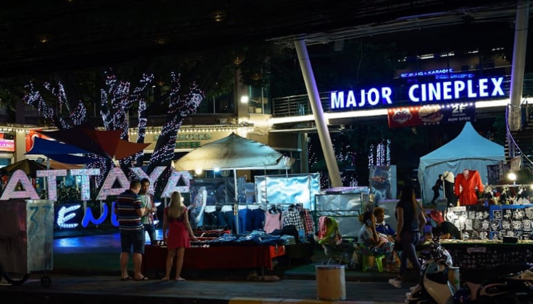 The entrance of Major Cineplex, Pattaya