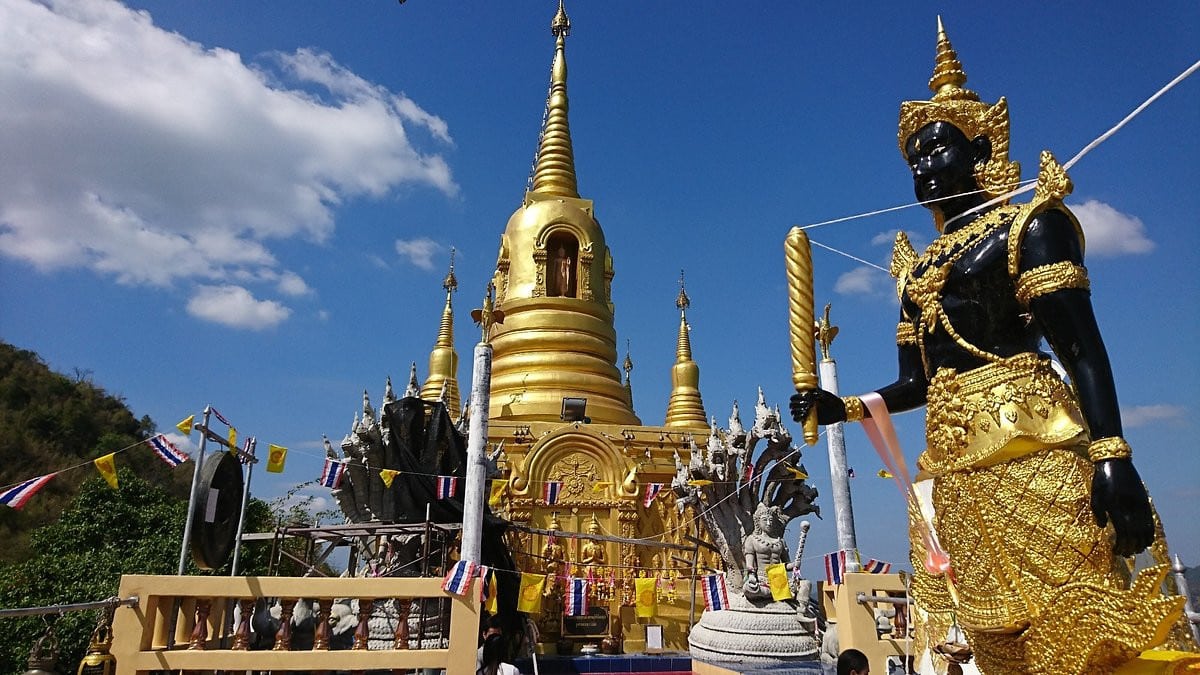 The Wat Ban Tham in Kanchanaburi