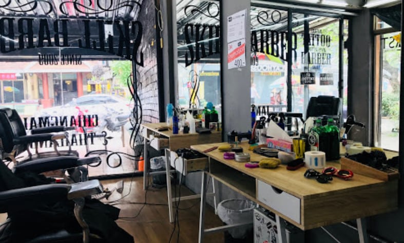 Inside the Skill Barber Shop in Chiang Mai