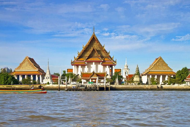 The Wat Kalayanamit in Bangkok
