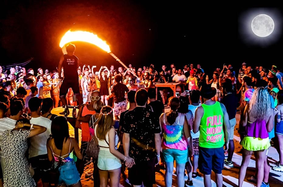 The Full Moon Party in Koh Phangan