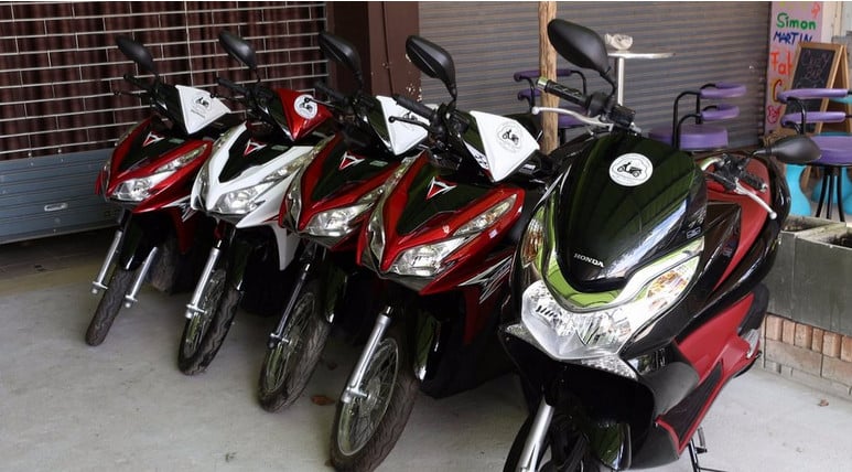 Rental bikes at Krabi Bike and Bake