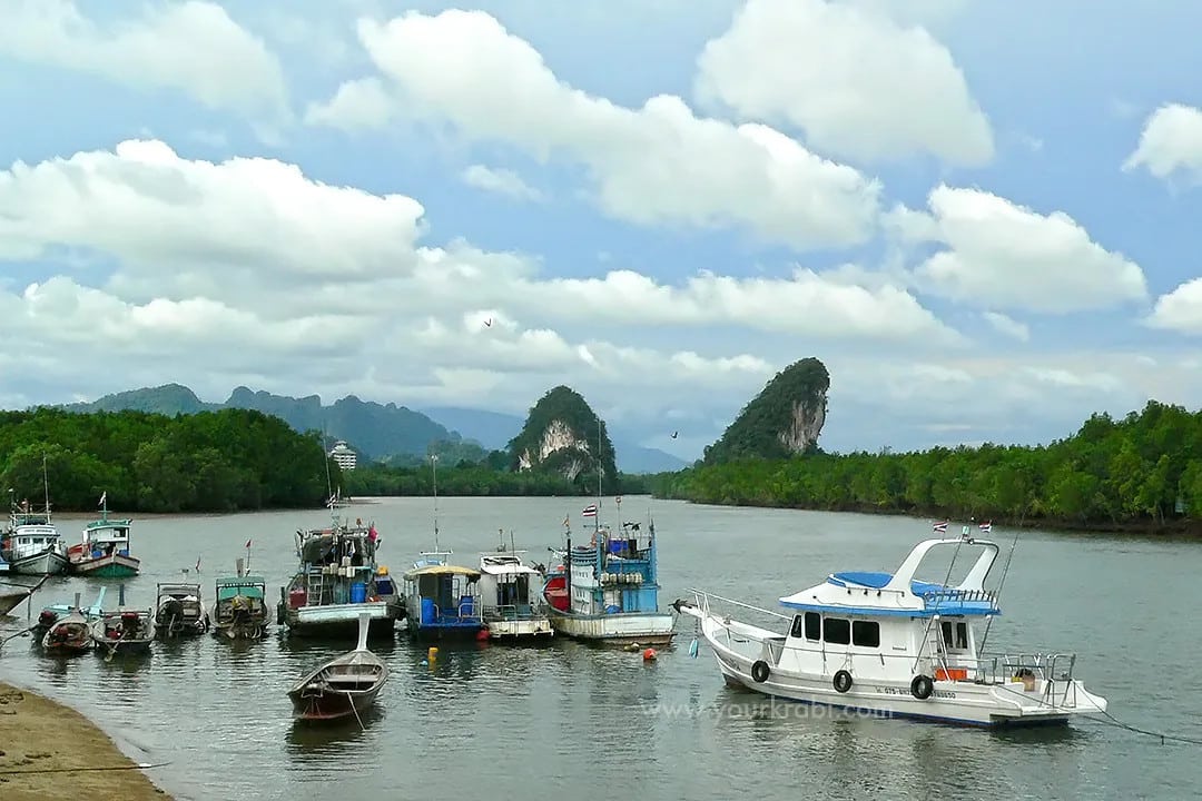 Krabi Town’s Chao Fa Pier Krabi Town's Chao Fa Pier