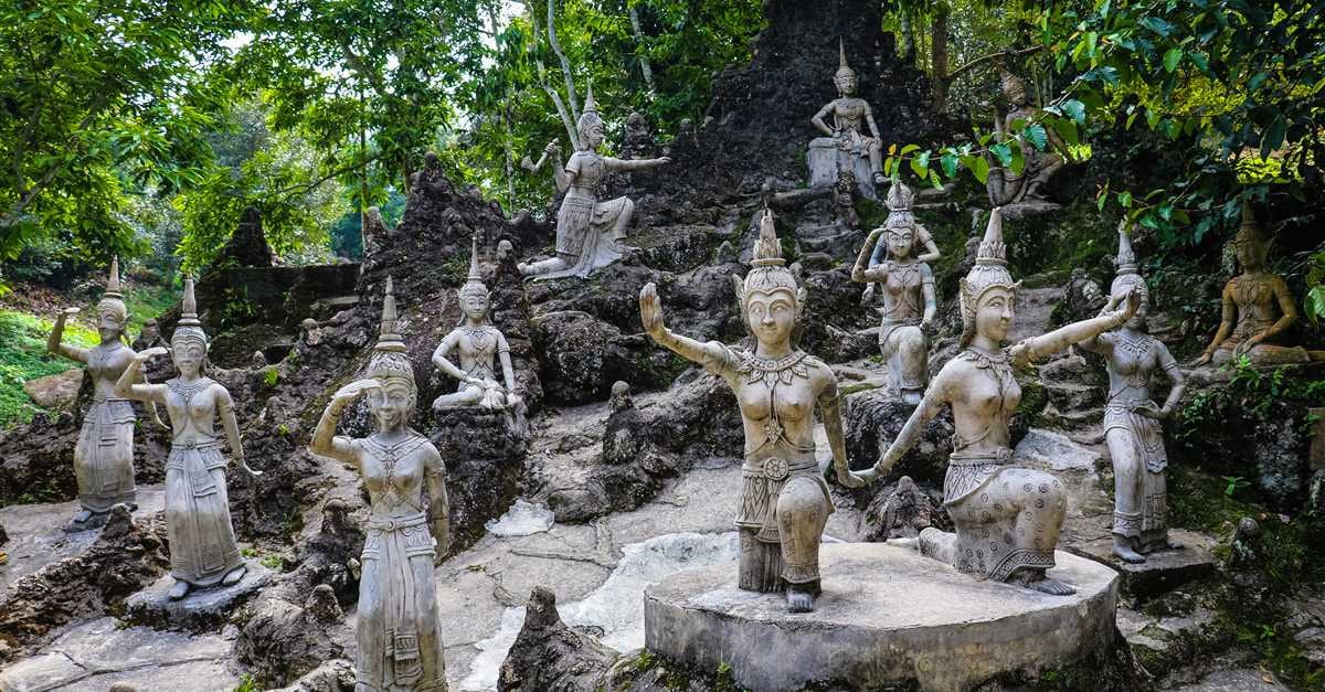 Holy Sculptures at Secret Buddha Garden