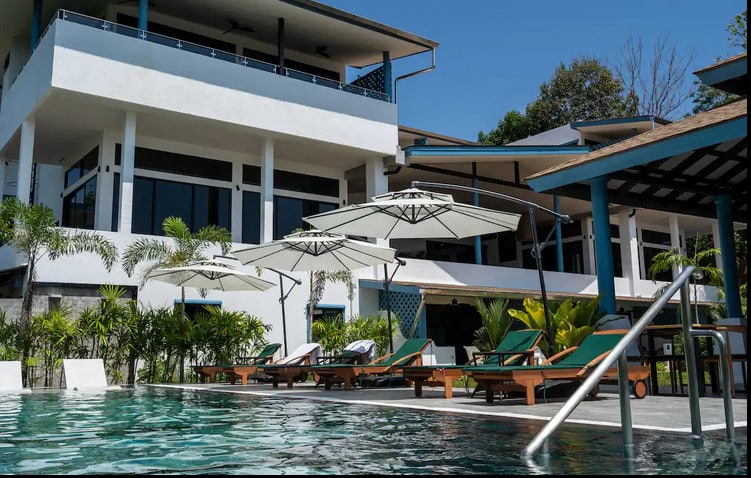 Studio Apartment with Pool The Exterior View of the Studio Apartment