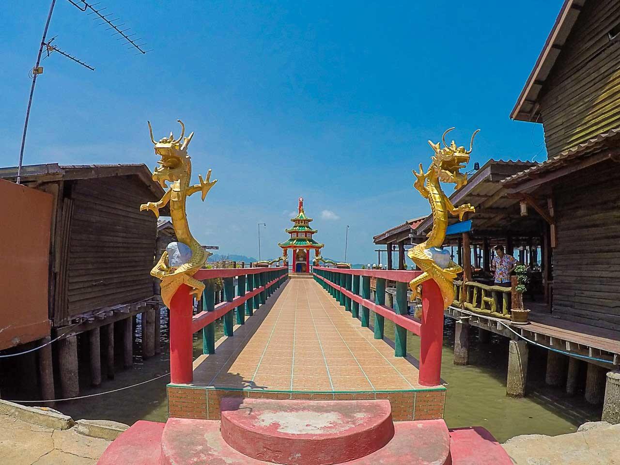 The famous Seafront Chinese temple in Koh Lanta, Old Town The Famous Seafront Chinese Temple In Koh Lanta Old Town