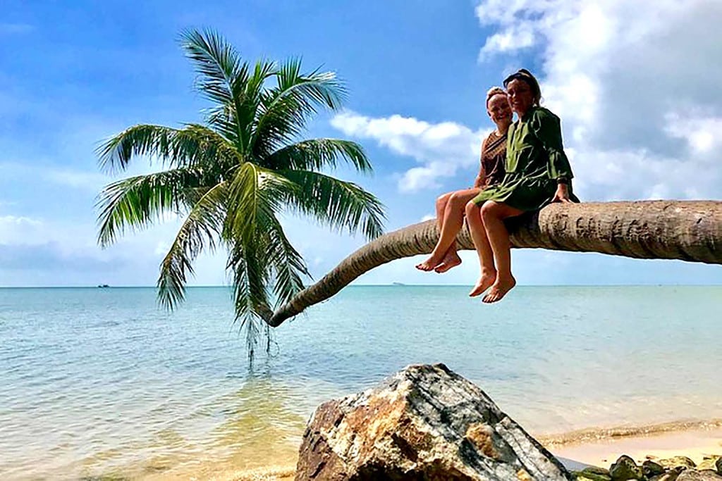 Sunbathing at Thong Nai Pan Beach