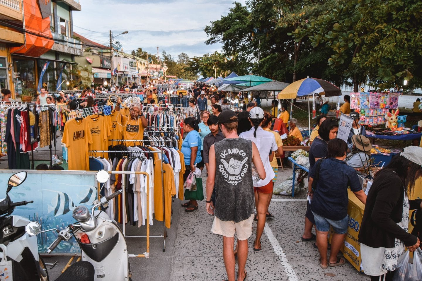 The Thong Sala Street Market in Koh Phangan