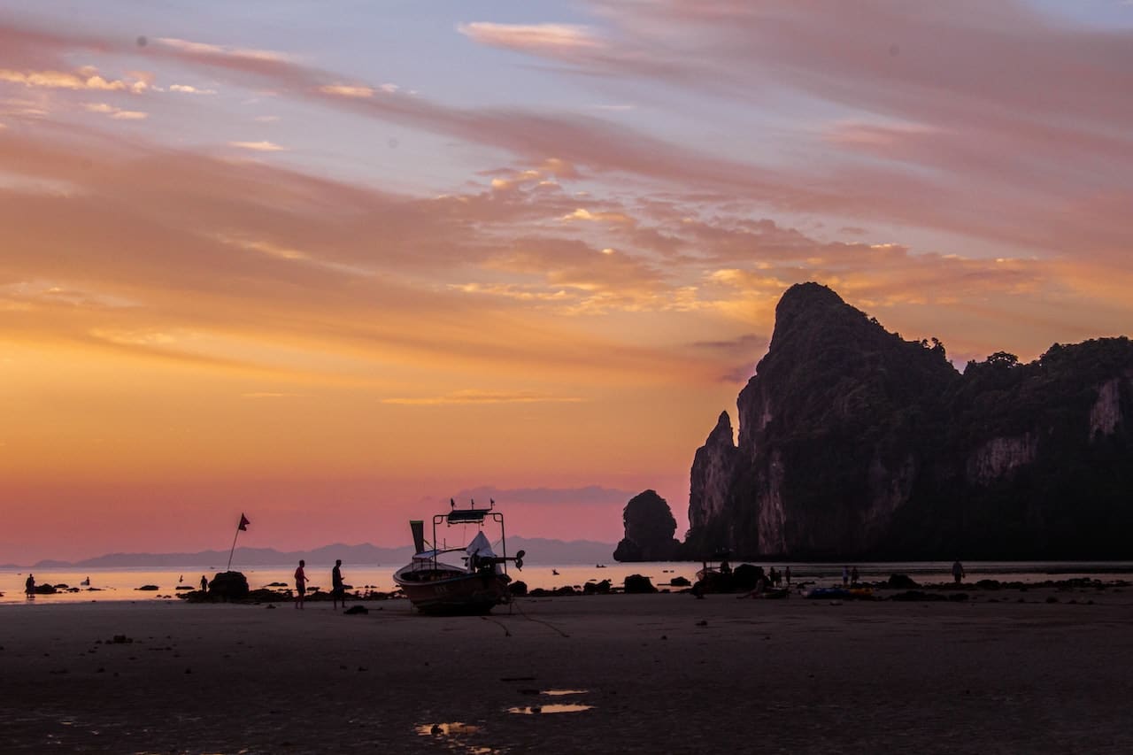 sunset on the west coast of Koh Lanta The coolest place to stay in Koh Lanta