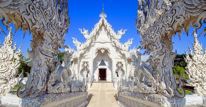 The  Wat Rong Khun in Chiang Rai