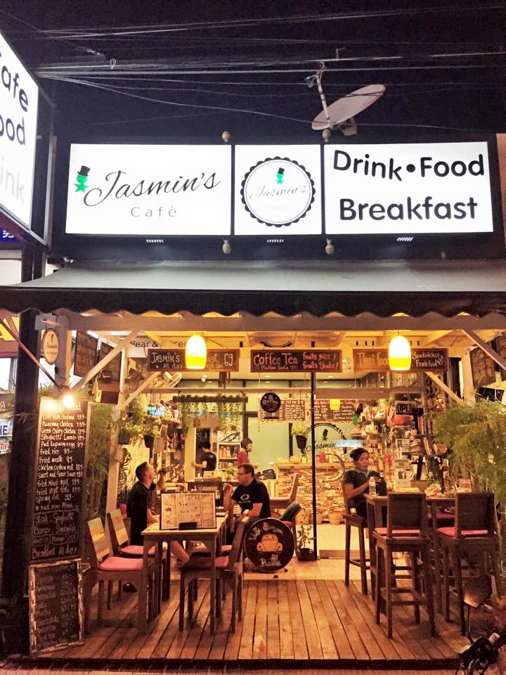 The entrance of Jasmine Cafe, Pattaya