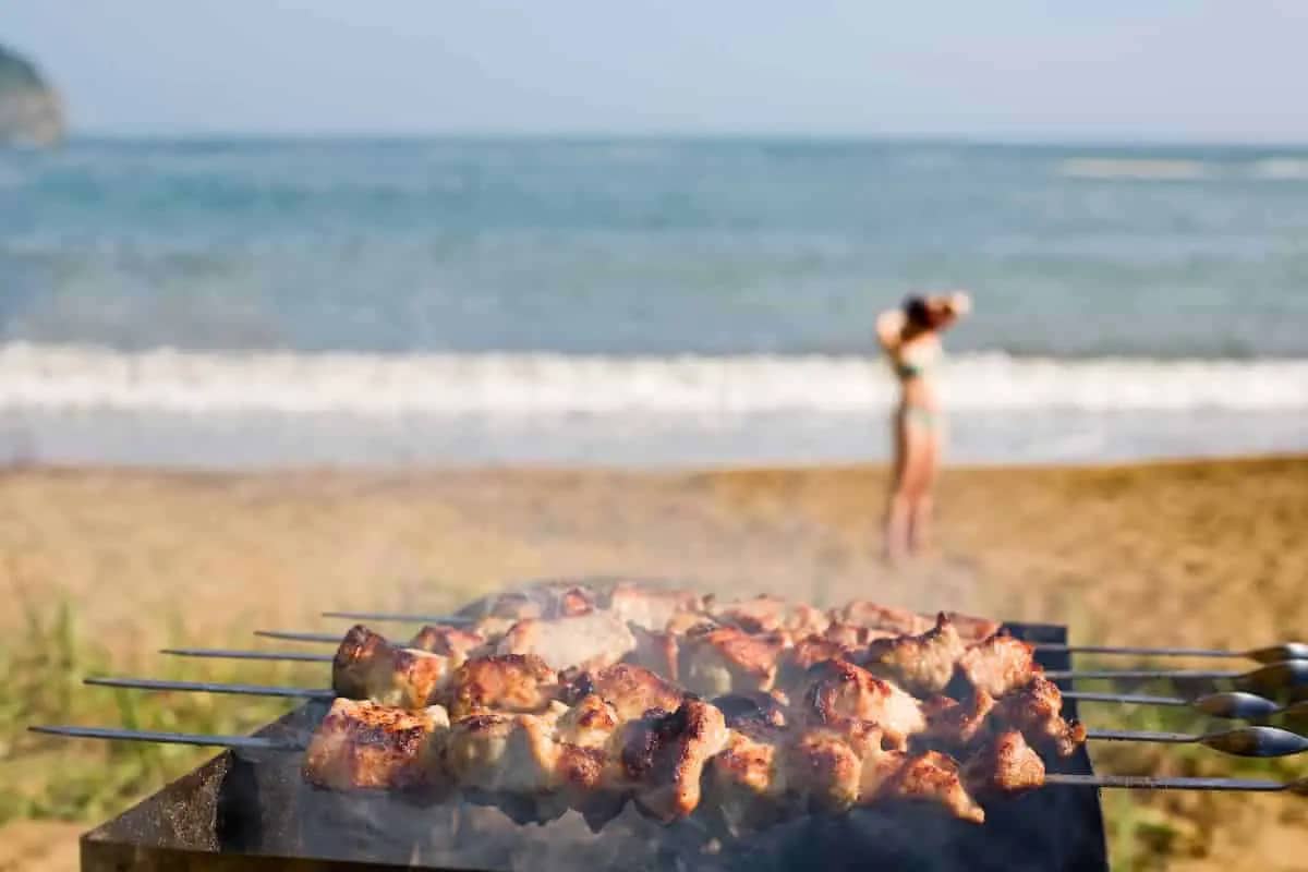 Grilled Meat Served at Island BBQ