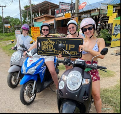 Happy Customers at Koh Lanta Bike Rental