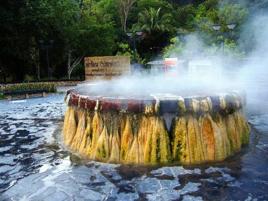 The Raksa Warin Hot Spring in Surat Thani