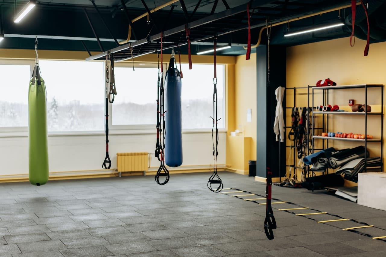 Equipements in one of the best gyms in Koh Lanta