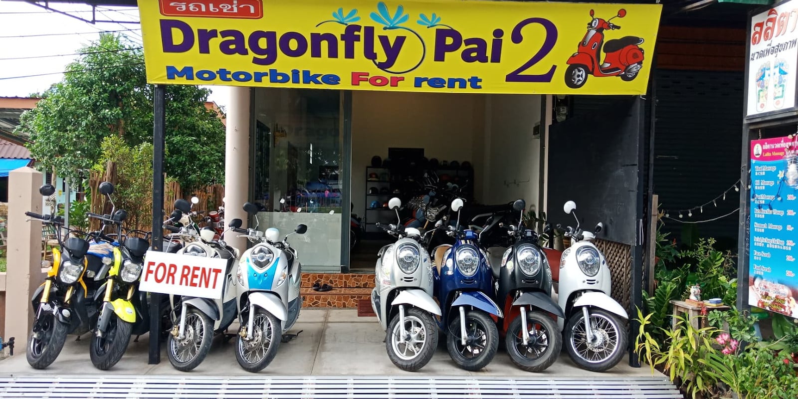 The Dragonfly Pai Scooter Rental