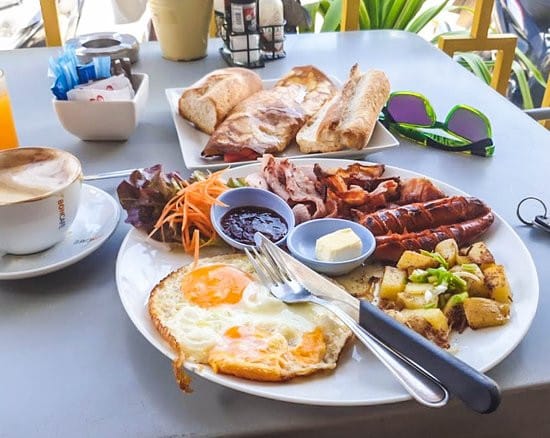 The french breakfast at La Fabrique Cafe, Koh Samui