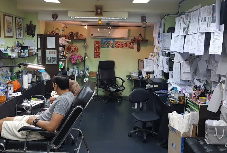 Inside the Max Tattoo Studio in Bangkok