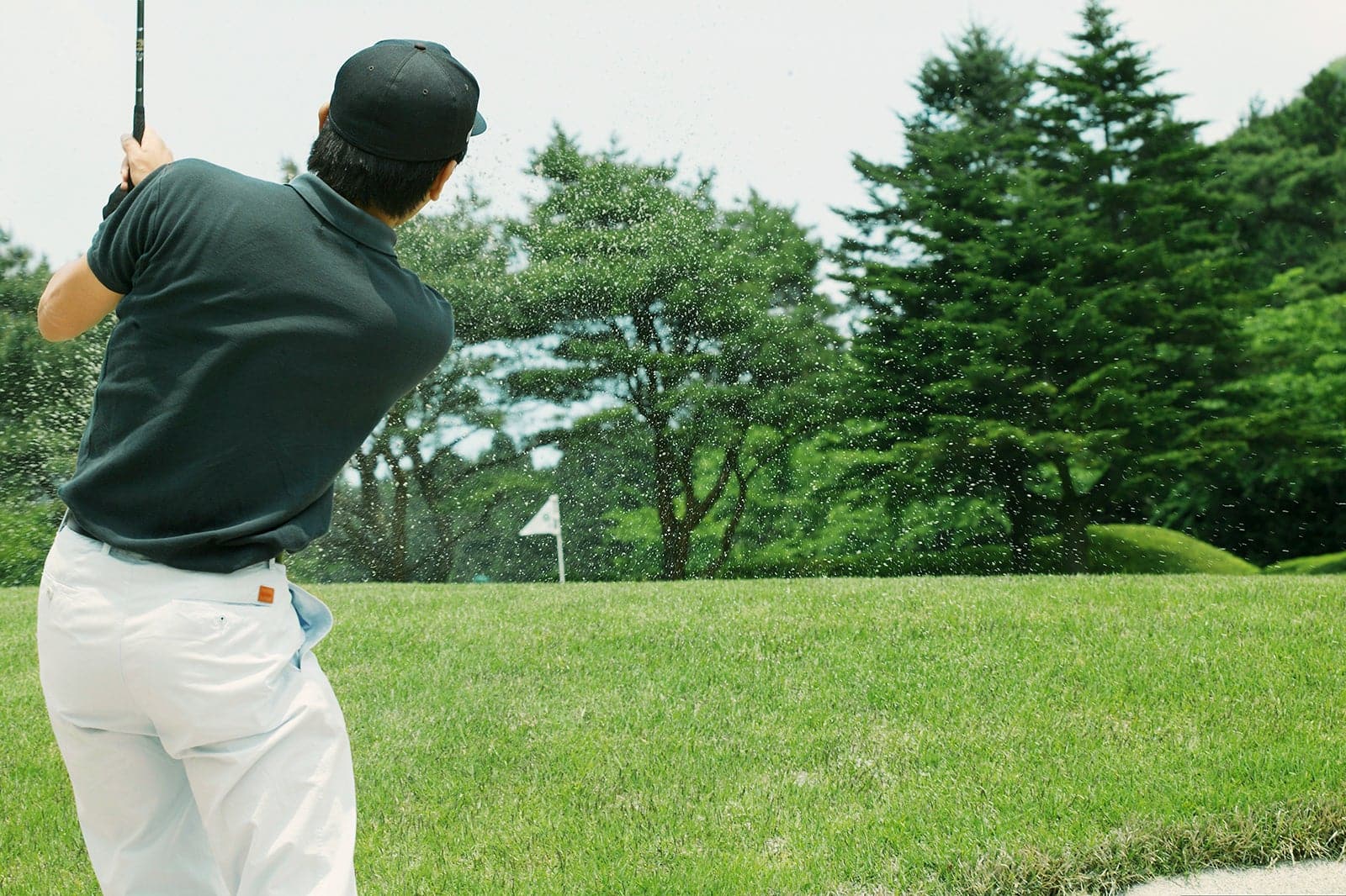 Golfer playing at the Thai Country Golf Club in Bangkok