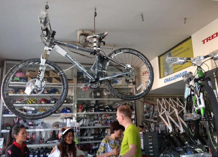 Inside the Chaitawat Bike Shop, Chiang Mai