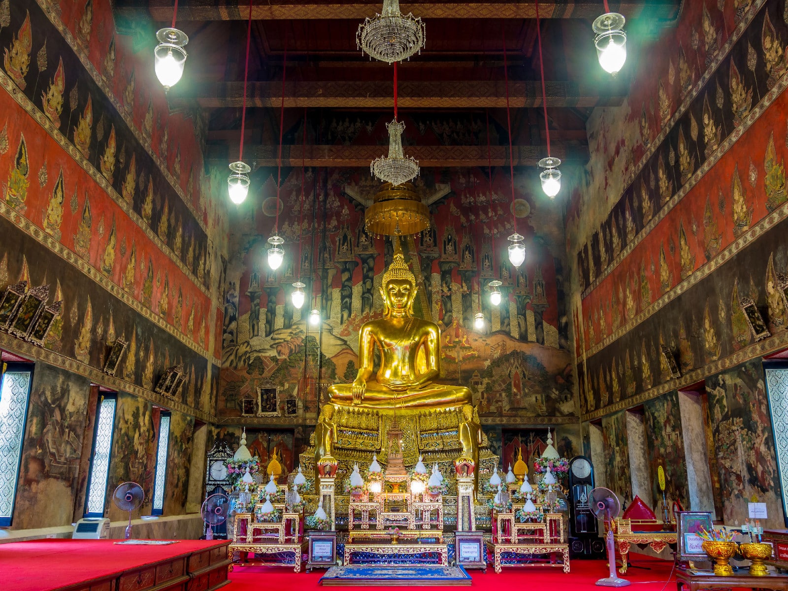The ordination hall of Wat Suwannaram