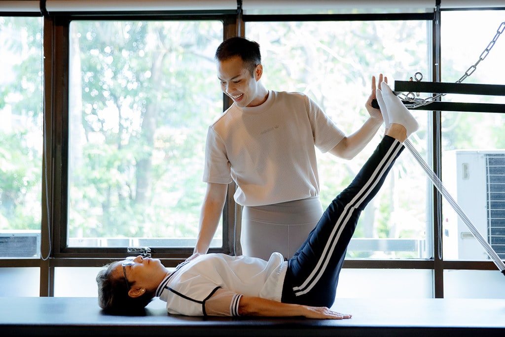 Personal training at Pilates Plus, Bangkok