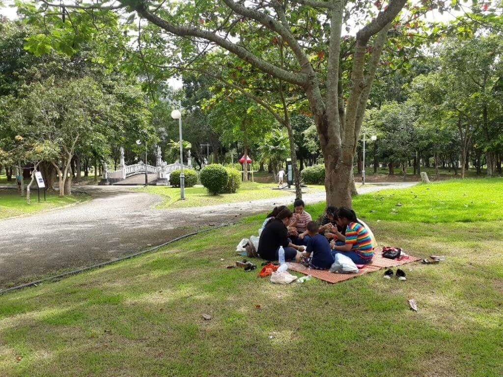 Family Picnic at Rama IX Lanna Park