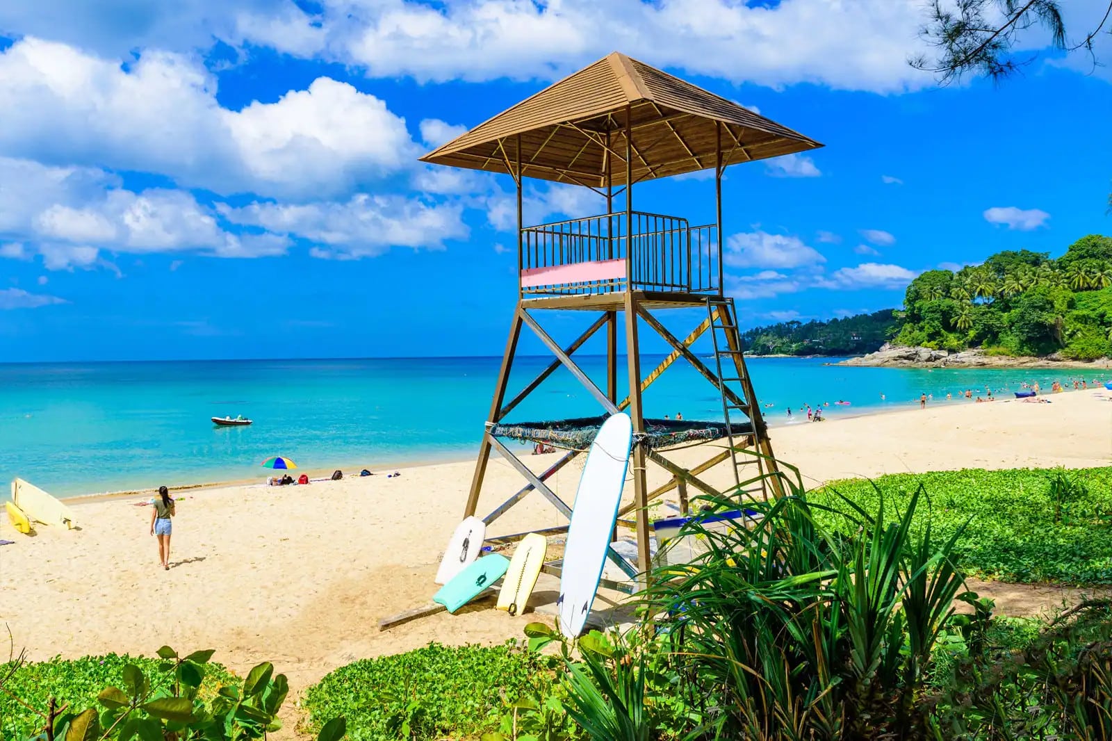 Surin Beach during high season