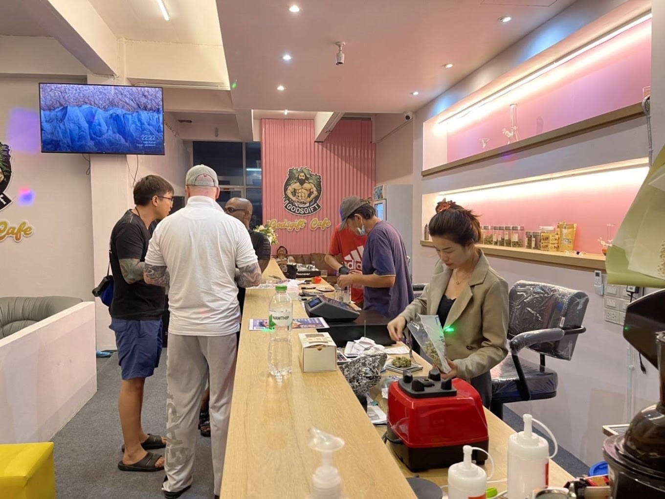 Dedicated Staff At Gods Gift Cafe Pattaya