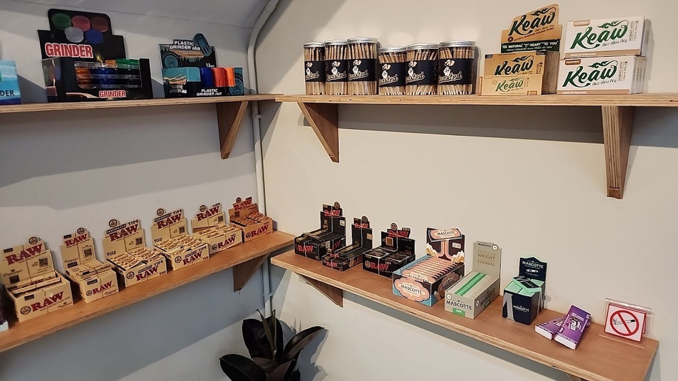 Diverse Collection Of Cannabis Products At Roasted