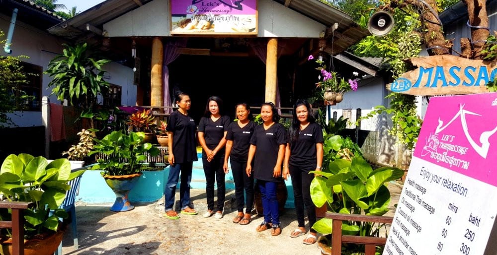 The tattoo artists in Lek Tattoo Samui, Koh Samui