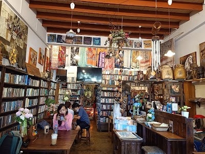 The sitting area at Pakarang Vintage Cafe, Krabi