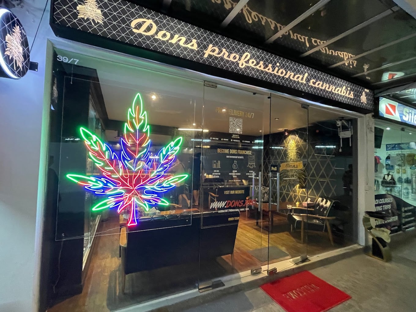 Right Outside Dons Cannabis Store Dons Cannabis Store, Koh Samui