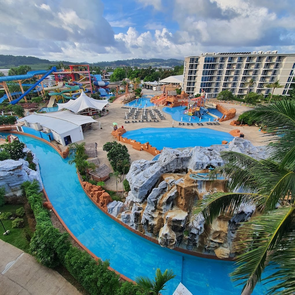 Aerial View of the Splash Jungle Waterpark Aerial View Of The Splash Jungle Waterpark