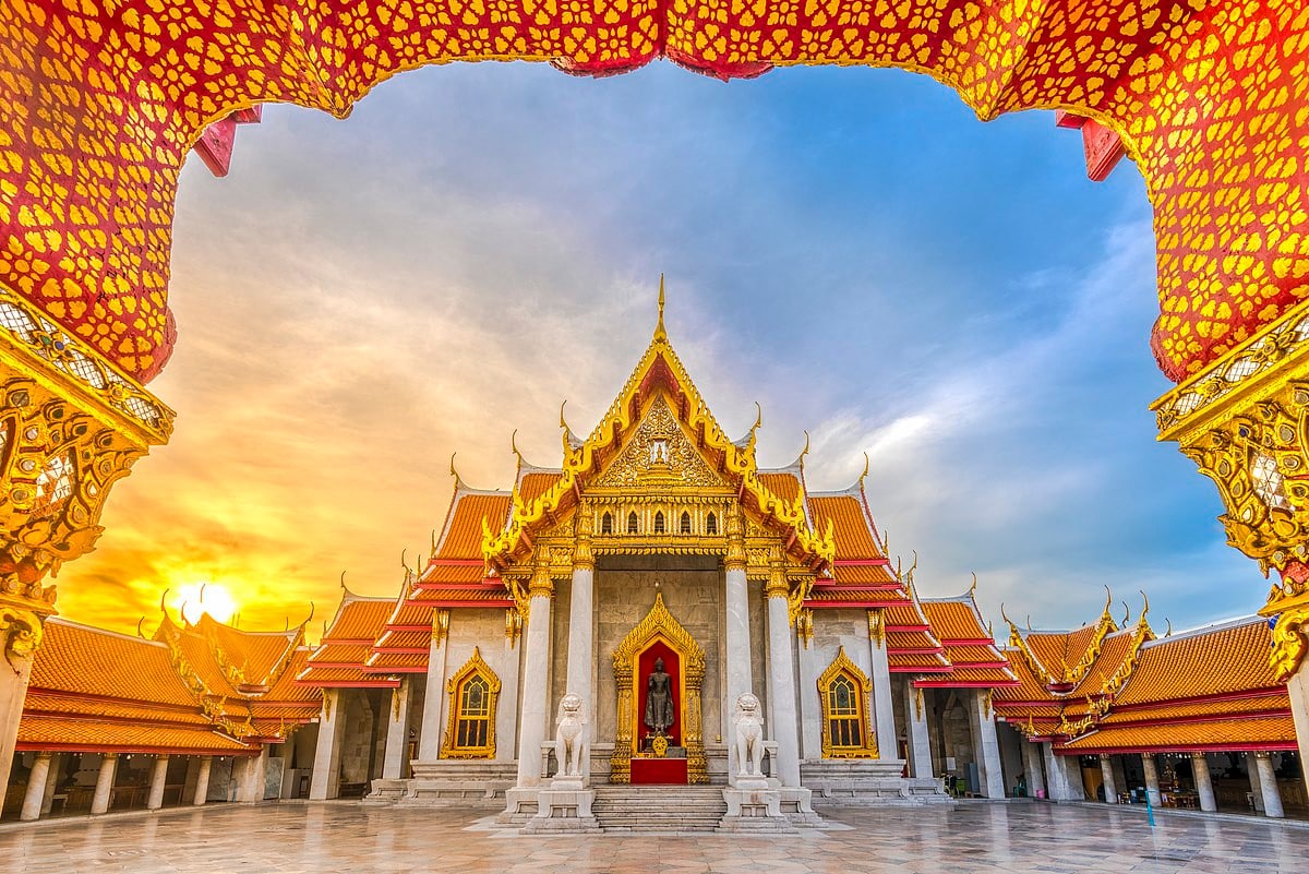 The Benjamabhopit Temple in Bangkok
