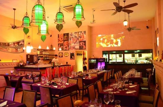 Inside the Bollywood Phuket Restaurant and Bar