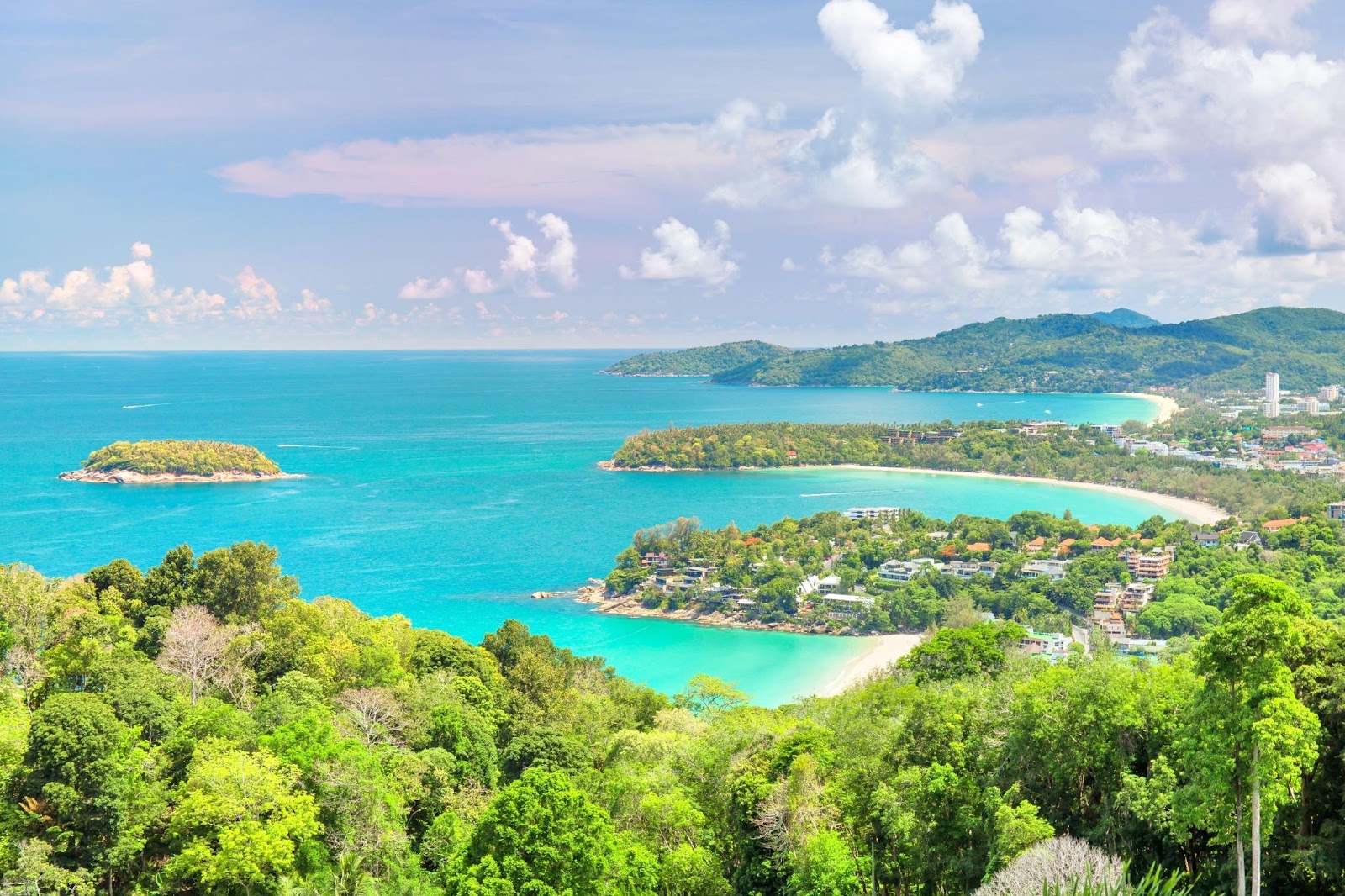 Nui Beach highlighrts A panoramic view from Kata Karon Viewpoint