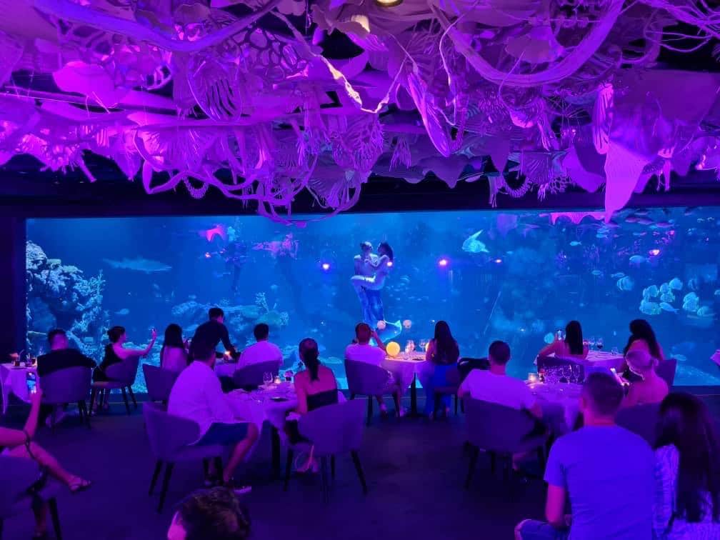 The underwater restaurant at Central Festival Phuket Underwater restaurant- Suvana