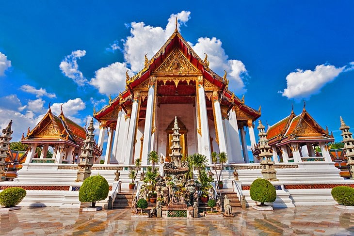 The Wat Suthat in Bangkok